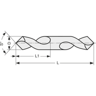 Blechbohrer HSS WN 135° 3,3mm doppelseitig ohne-Fase